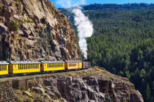Scenic Train Ride in America