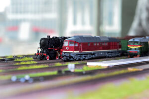 Red and Black Model Train