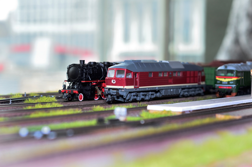 Red and Black Model Train